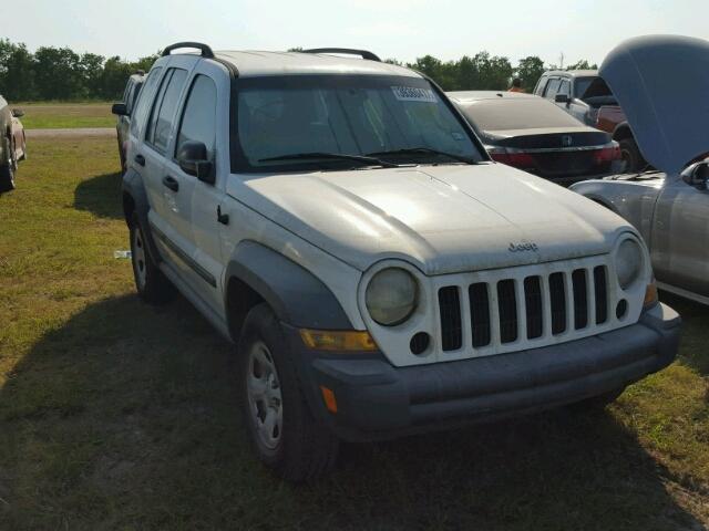 1J4GK48K87W502360 - 2007 JEEP LIBERTY SP WHITE photo 1