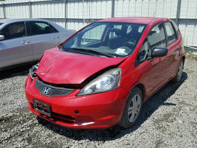 JHMGE8G22AS004674 - 2010 HONDA FIT RED photo 2