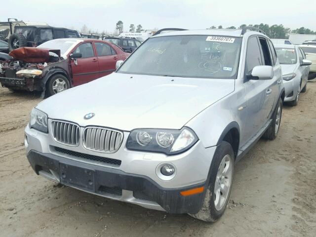 WBXPC93477WF23845 - 2007 BMW X3 3.0SI SILVER photo 2