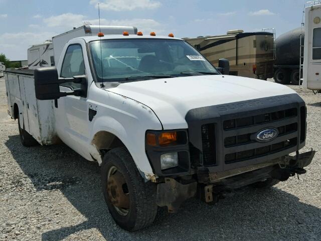 1FDWF36R48EA54430 - 2008 FORD F350 WHITE photo 1