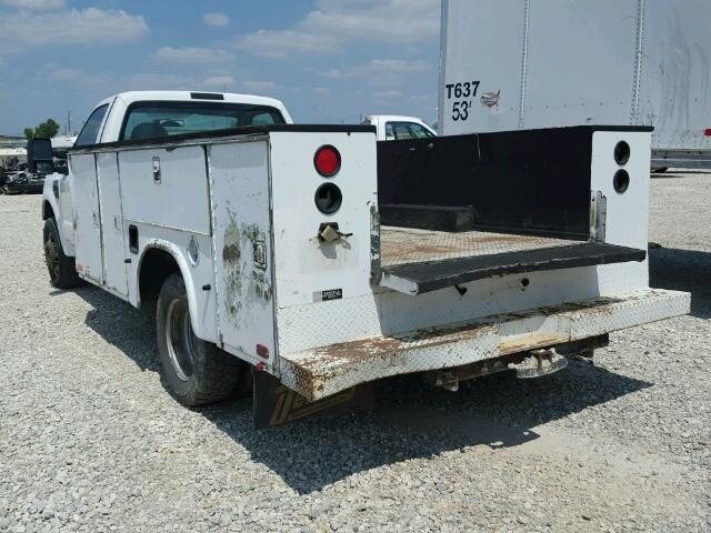 1FDWF36R48EA54430 - 2008 FORD F350 WHITE photo 3