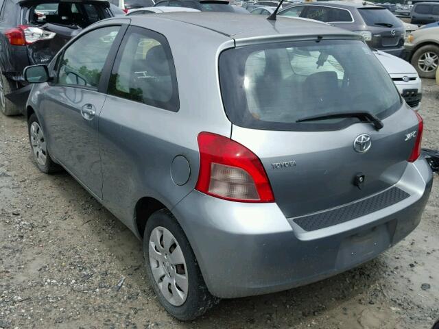 JTDJT923275088411 - 2007 TOYOTA YARIS SILVER photo 3