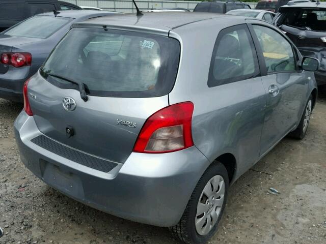 JTDJT923275088411 - 2007 TOYOTA YARIS SILVER photo 4