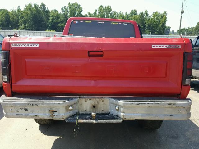 1FTFF25H1ENA66425 - 1984 FORD F250 RED photo 10