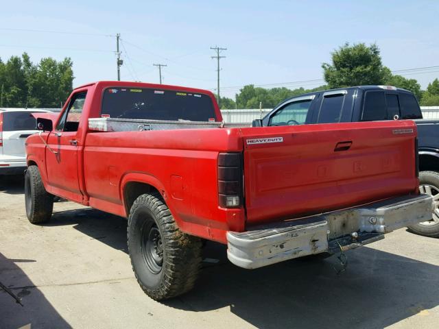 1FTFF25H1ENA66425 - 1984 FORD F250 RED photo 3