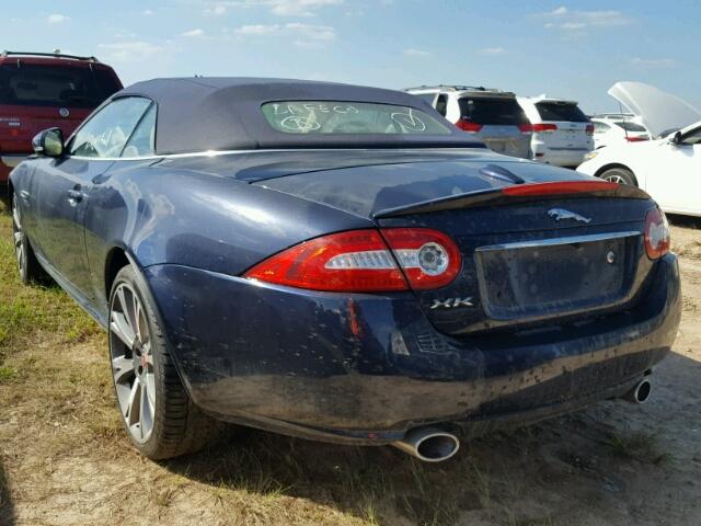 SAJWA4GB1FLB55691 - 2015 JAGUAR XK BLUE photo 3