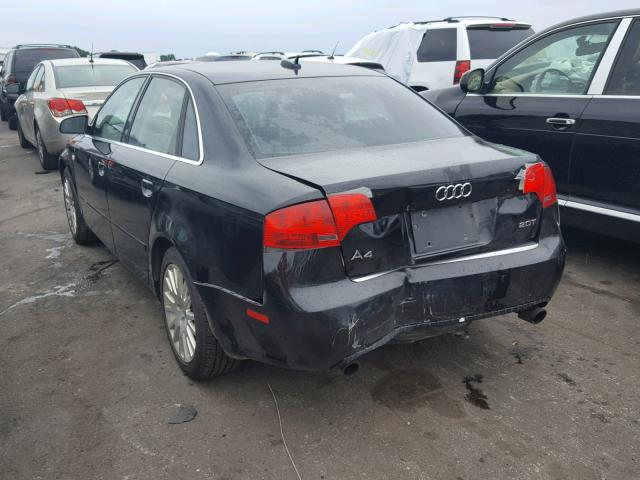 WAUAF78E06A131831 - 2006 AUDI A4 2 BLACK photo 3