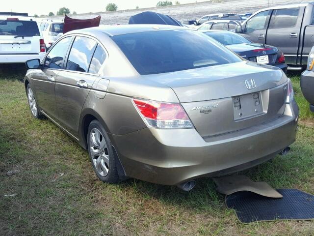 1HGCP36848A042993 - 2008 HONDA ACCORD EXL GOLD photo 3