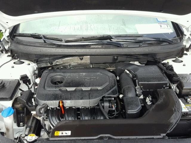 5NPE24AF8FH180348 - 2015 HYUNDAI SONATA SE WHITE photo 7