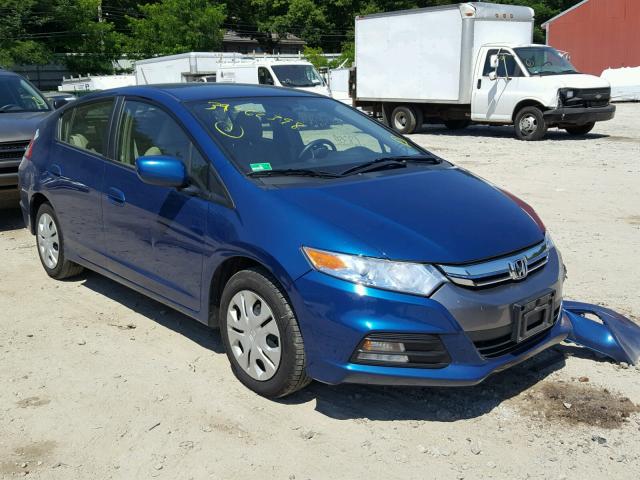 JHMZE2H5XDS004361 - 2013 HONDA INSIGHT LX BLUE photo 1