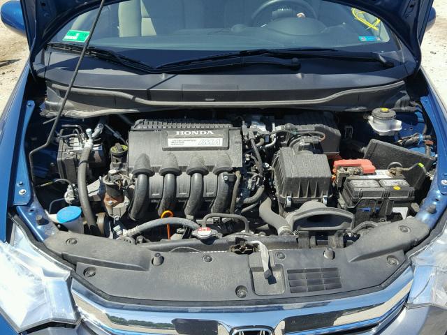 JHMZE2H5XDS004361 - 2013 HONDA INSIGHT LX BLUE photo 7