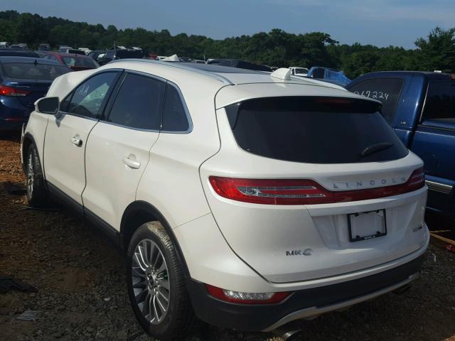 5LMCJ2A90FUJ17736 - 2015 LINCOLN MKC WHITE photo 3