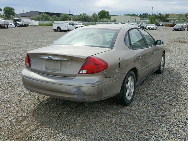 1FAFP55222G217532 - 2002 FORD TAURUS SES TAN photo 4