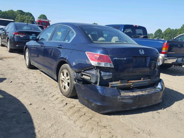 1HGCP26498A085751 - 2008 HONDA ACCORD LXP BLUE photo 3