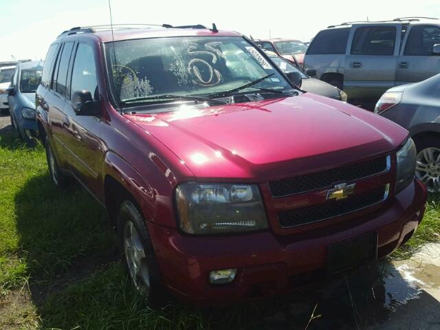 1GNDS13S682254091 - 2008 CHEVROLET TRAILBLAZE RED photo 1