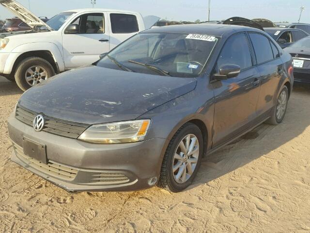 3VWDX7AJ6BM365387 - 2011 VOLKSWAGEN JETTA SE CHARCOAL photo 2