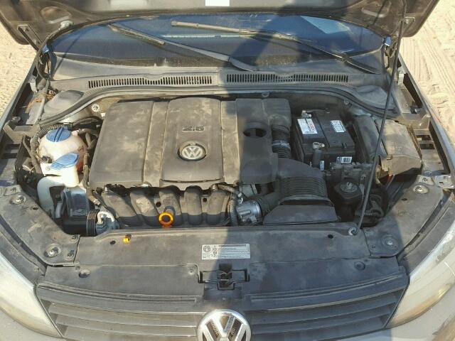 3VWDX7AJ6BM365387 - 2011 VOLKSWAGEN JETTA SE CHARCOAL photo 7