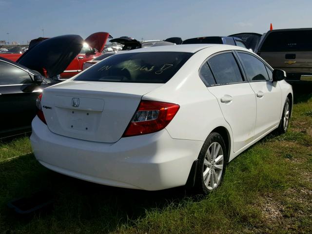 2HGFB2F85CH329596 - 2012 HONDA CIVIC WHITE photo 4