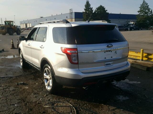 1FMHK8F87CGA20651 - 2012 FORD EXPLORER SILVER photo 3