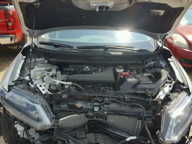 KNMAT2MT7GP731280 - 2016 NISSAN ROGUE SILVER photo 7