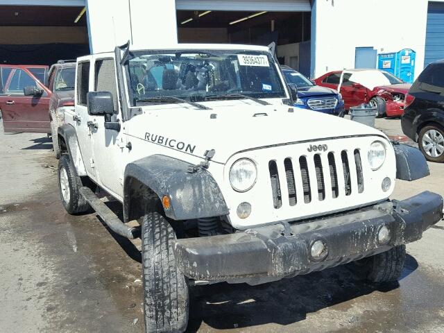 1C4BJWDGXFL591252 - 2015 JEEP WRANGLER U WHITE photo 1