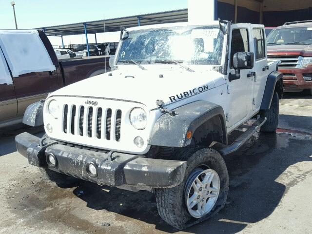 1C4BJWDGXFL591252 - 2015 JEEP WRANGLER U WHITE photo 2