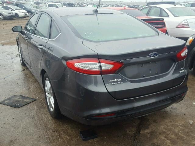 3FA6P0HD2GR190736 - 2016 FORD FUSION SE BLACK photo 3