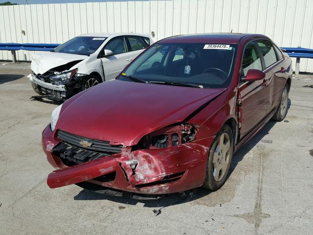 2G1WV58N381347694 - 2008 CHEVROLET IMPALA 50T MAROON photo 2