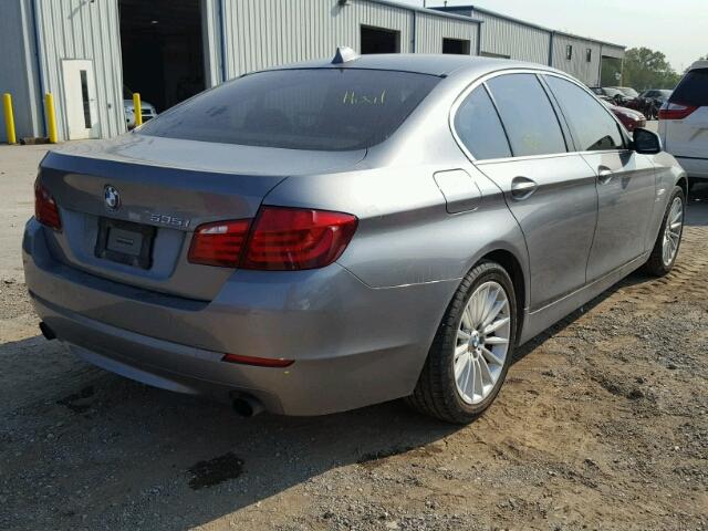 WBAFU7C59BC780061 - 2011 BMW 535 XI GRAY photo 4