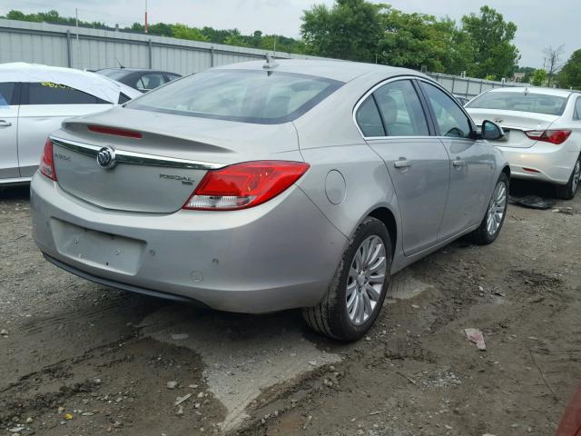 W04GR5EC8B1086816 - 2011 BUICK REGAL CXL CREAM photo 4