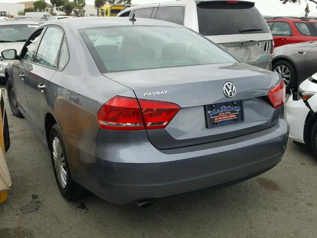 1VWAT7A38FC076857 - 2015 VOLKSWAGEN PASSAT S ნაცრისფერი ფოტო 3