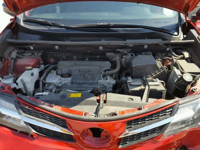 2T3BFREVXFW359067 - 2015 TOYOTA RAV4 LE RED photo 7