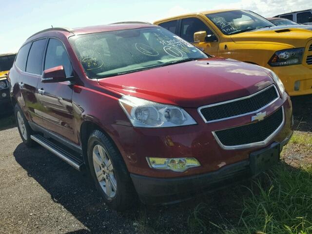 1GNKRGED8BJ208117 - 2011 CHEVROLET TRAVERSE RED photo 1