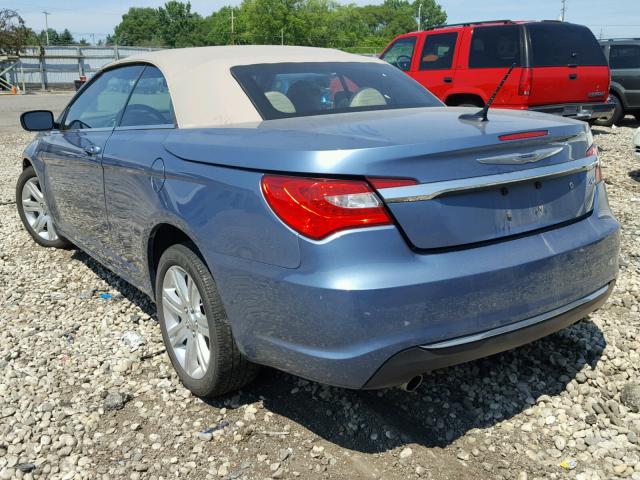 1C3BC2EG9BN600494 - 2011 CHRYSLER 200 TOURIN BLUE photo 3