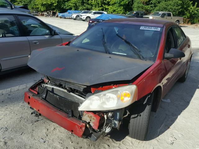 1G2ZF58B374141029 - 2007 PONTIAC G6 VALUE L RED photo 2