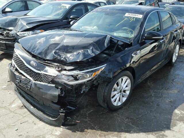 5XXGT4L33GG082849 - 2016 KIA OPTIMA LX BLACK photo 2