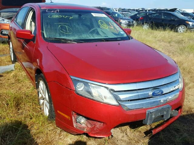 3FAHP0JG8BR220733 - 2011 FORD FUSION SEL RED photo 1