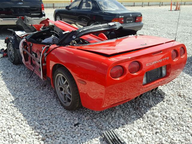 1G1YY12S835108169 - 2003 CHEVROLET CORVETTE Z RED photo 3