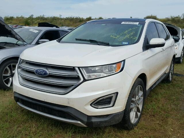 2FMPK3K90GBB51379 - 2016 FORD EDGE TITAN WHITE photo 2