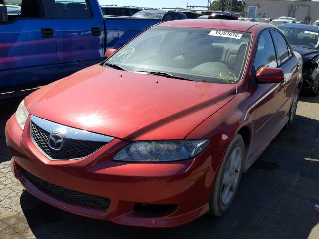 1YVFP80C345N35082 - 2004 MAZDA 6 I RED photo 2