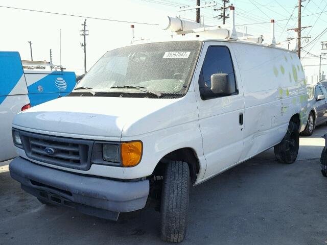 1FTNE24L97DB36511 - 2007 FORD ECONOLINE WHITE photo 2