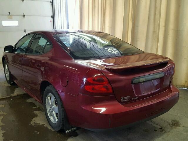 2G2WP552881140170 - 2008 PONTIAC GRAND PRIX MAROON photo 3