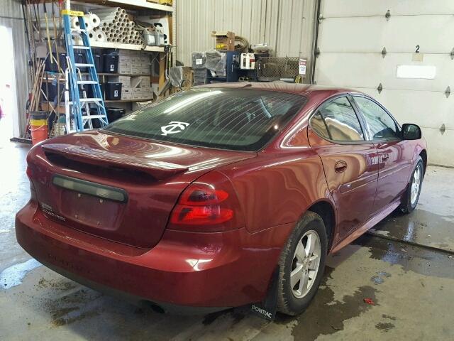 2G2WP552881140170 - 2008 PONTIAC GRAND PRIX MAROON photo 4