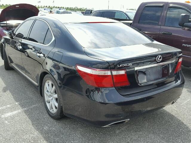 JTHBL46F485057060 - 2008 LEXUS LS 460 BLACK photo 3