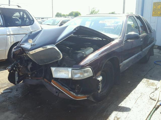 1G4BN52P5TR405431 - 1996 BUICK ROADMASTER MAROON photo 2