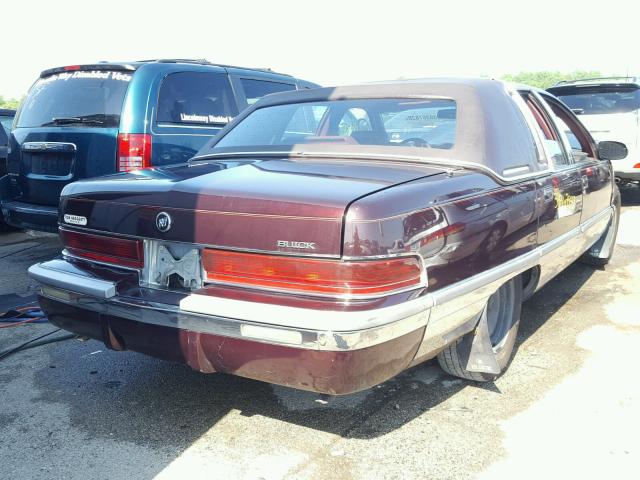 1G4BN52P5TR405431 - 1996 BUICK ROADMASTER MAROON photo 4