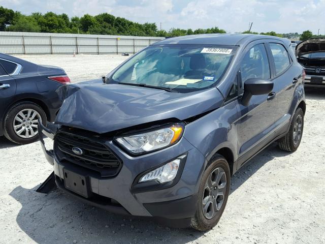 MAJ3P1RE1JC160679 - 2018 FORD ECOSPORT S GRAY photo 2