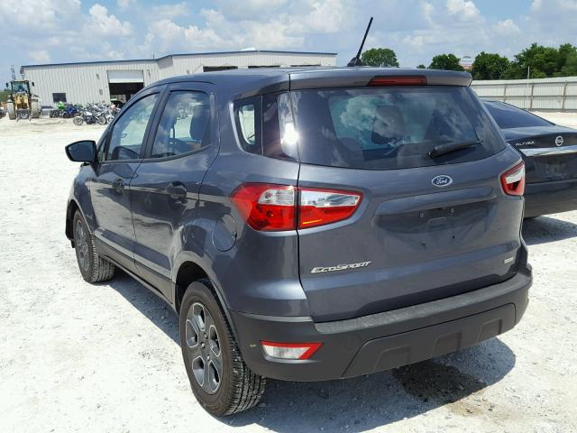 MAJ3P1RE1JC160679 - 2018 FORD ECOSPORT S GRAY photo 3