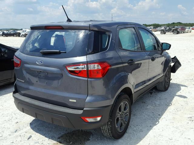 MAJ3P1RE1JC160679 - 2018 FORD ECOSPORT S GRAY photo 4