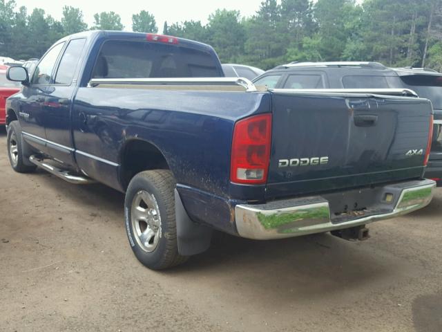 1D7HU18N52J225966 - 2002 DODGE RAM 1500 BLUE photo 3